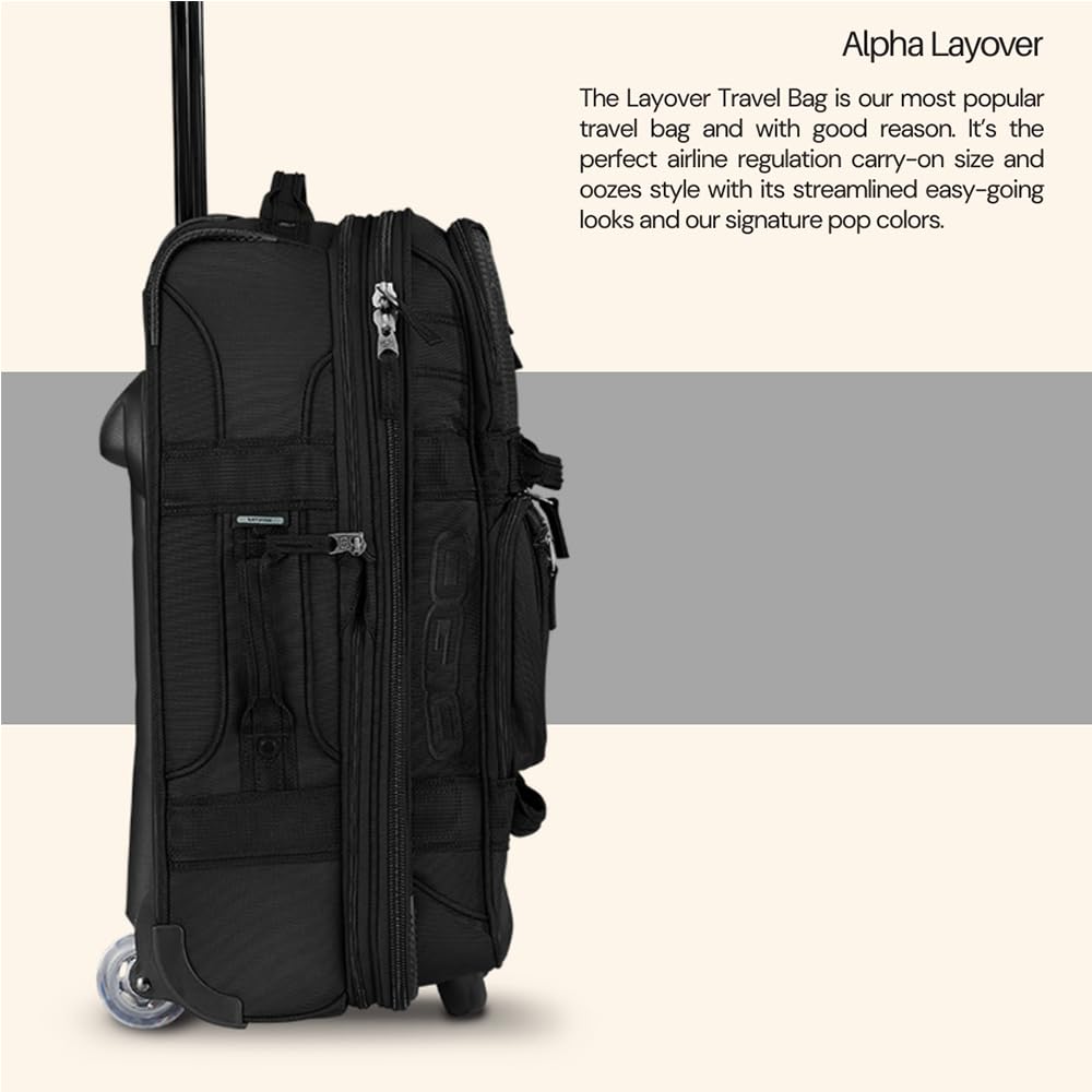 OGIO Layover Small Carry-On Luggage Suitcase – 46L Stealth