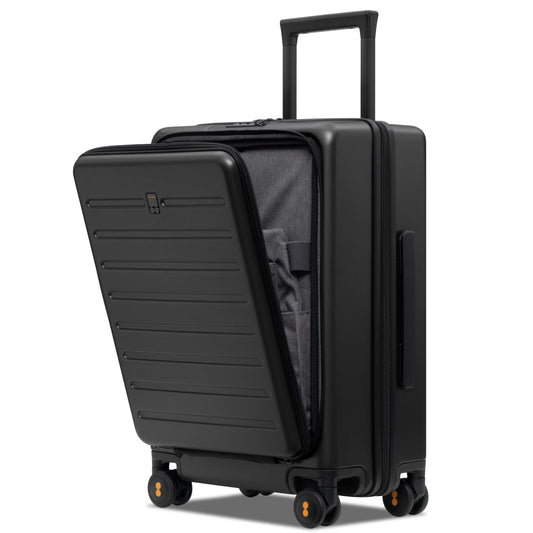 LEVEL8 20-Inch Carry-On Hardside Suitcase 38L – Black