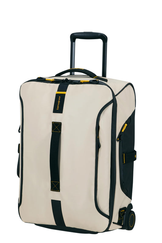 Samsonite Paradiver Light 55cm Wheeled Duffle Backpack 51L, Beige