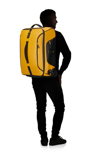 Samsonite Paradiver Light 55cm Wheeled Duffle Backpack 51L, Yellow