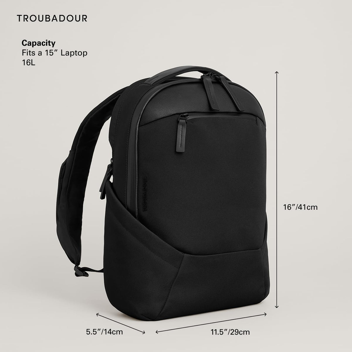 Troubadour Apex 4.0 Compact Backpack 16L – Water Resistant