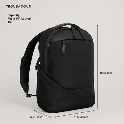 Troubadour Apex 4.0 Compact Backpack 16L – Water Resistant