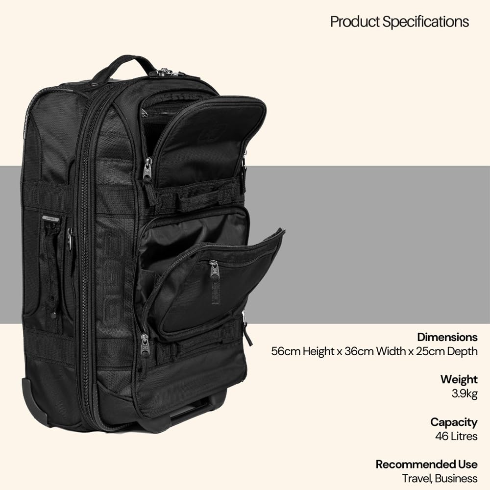 OGIO Layover Small Carry-On Luggage Suitcase – 46L Stealth