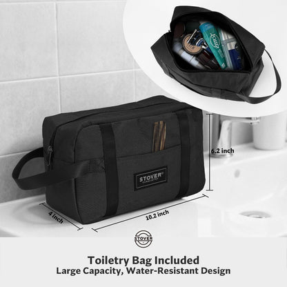 STOVER 100L Rolling Duffel Bag with Wheels & Backpack Straps, Black