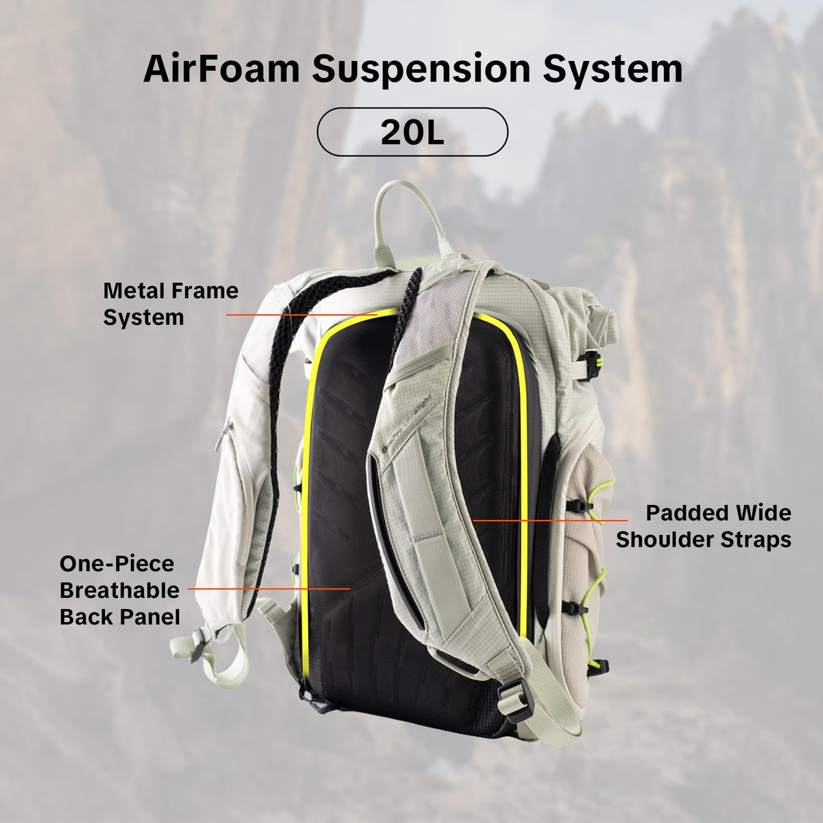 PGYTECH OnePro 20L Ultralight Waterproof Camera Backpack, Black