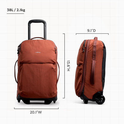 Bellroy Lite Carry-On 38L – Lightweight Travel Luggage, Clay