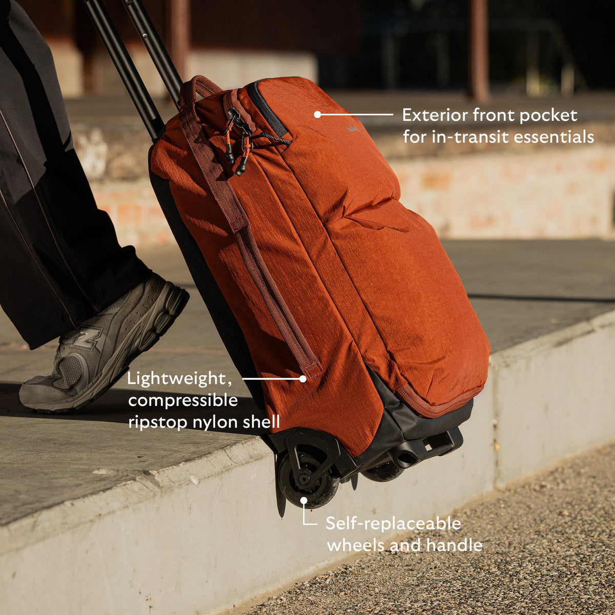 Bellroy Lite Carry-On 38L – Lightweight Travel Luggage, Clay