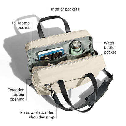 Away The Everywhere Bag – Airline-Approved Travel Bag, White