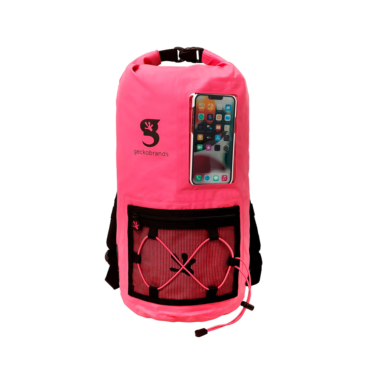 geckobrands Hydroner 20L Waterproof Packable Backpack – Pink