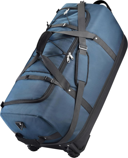 XWFB Rolling Duffle Bag 110L–140L Expandable Wheeled Travel Bag