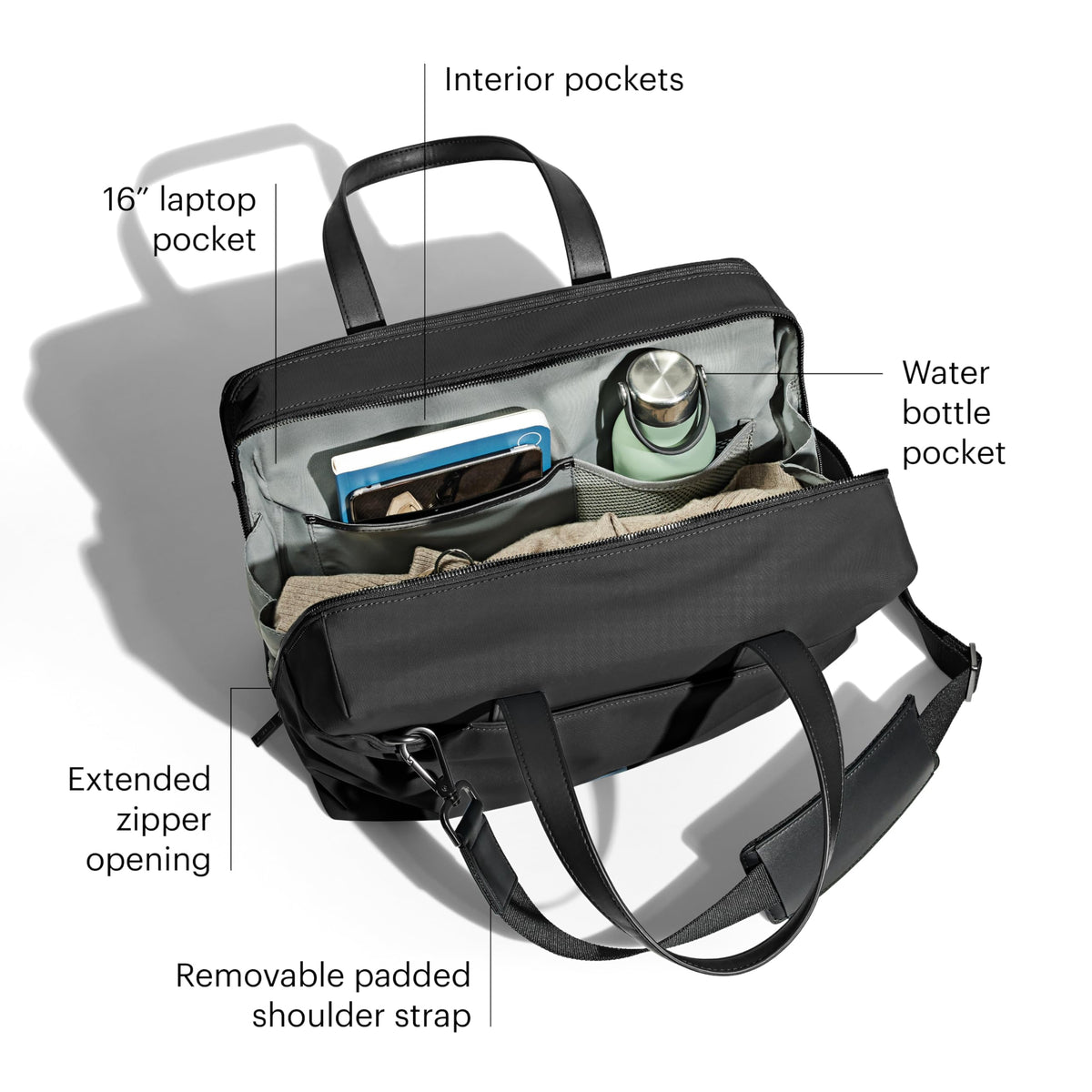 Away The Everywhere Bag – Airline-Approved Travel Bag, Black