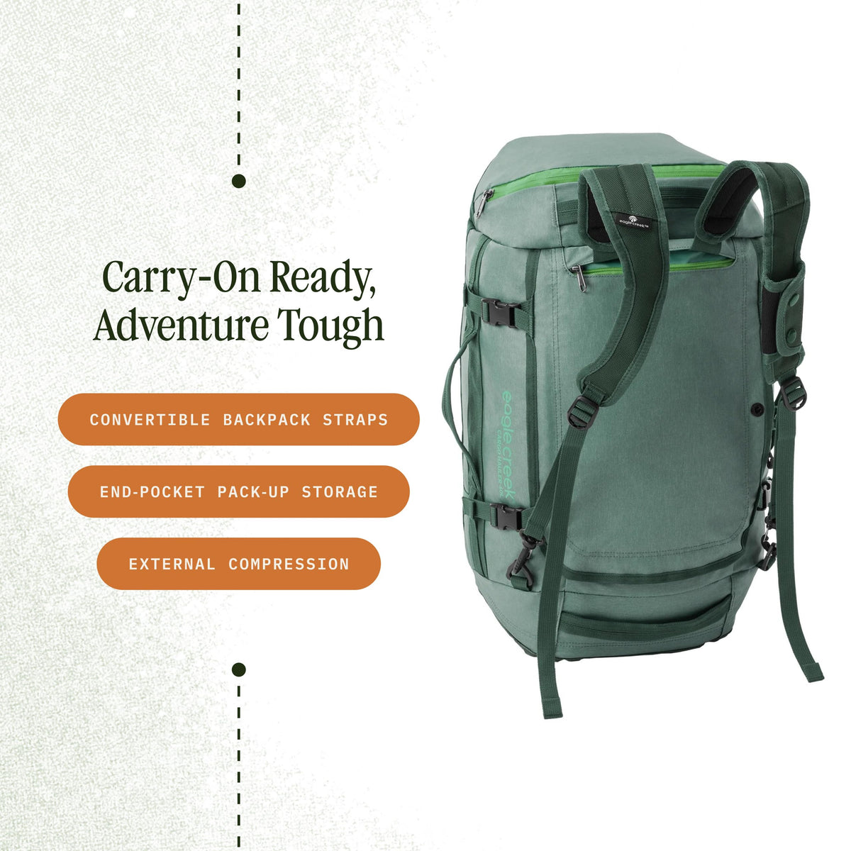 Eagle Creek Cargo Hauler 40L Duffel Bag – Duck Green