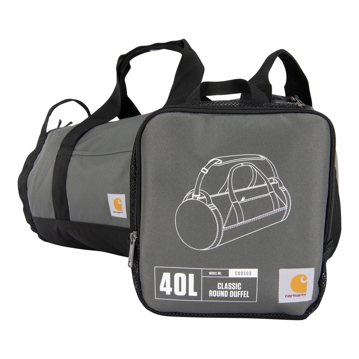 Carhartt Classic Round Duffel 60L – Packable Travel Bag